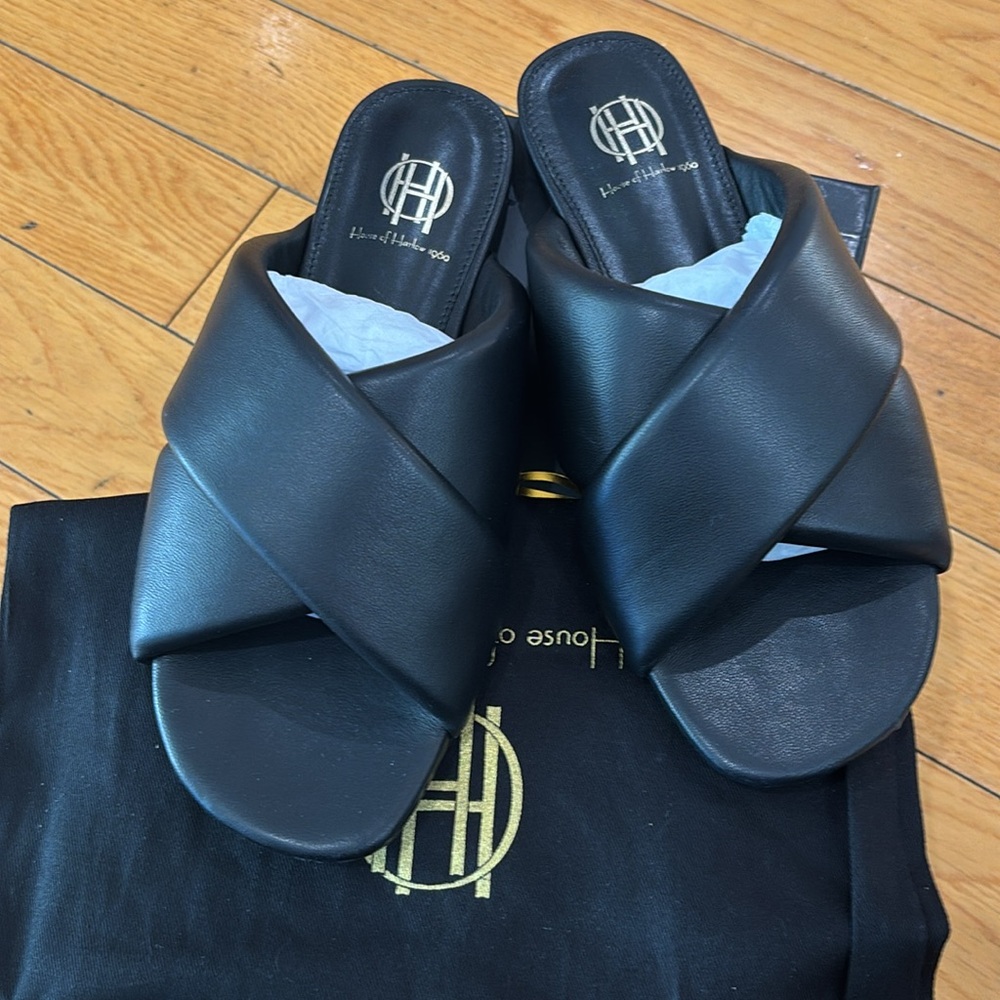 House of Harlow Samman Slide in Black, Size: 7 - Picture 9 of 13